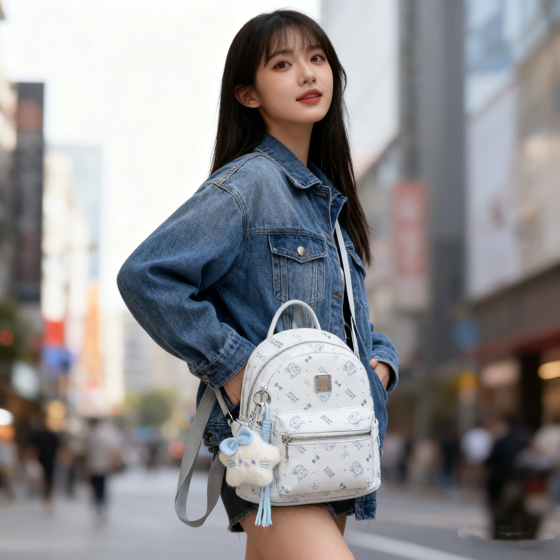 Commuter-Rucksack, trendiges All-in-One-Design, modisch, minimalistisch, Nischendesign, hochwertige Optik, School-Style-Schulrucksack, großes Fassungsvermögen