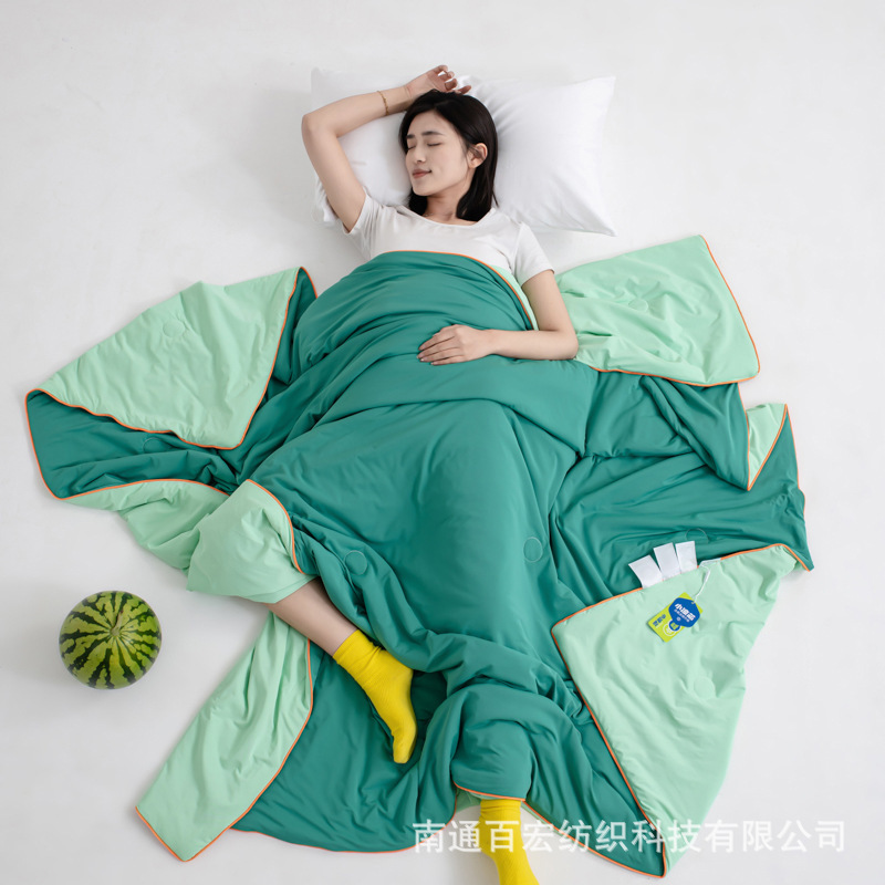 Category a Maternal and Infant Grade Cool Silk Summer Quilt Machine Washable Ice Cream Summer Quilt Air-Conditioned Quilt Summer Thin Quilt