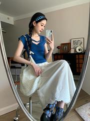 夏の美しいドーパミンクールアートソルトウェアootd女性のための夏のスーツの完全なセット2025新しいスタイル