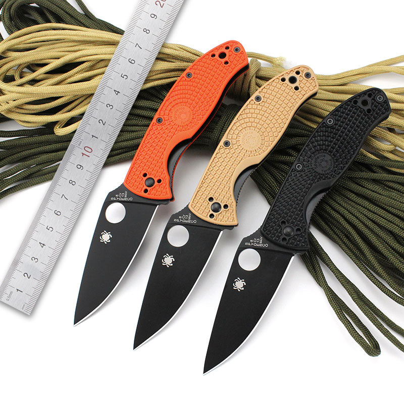 C122尼龙玻纤折刀户外刀具荒野刀随身防身折叠刀