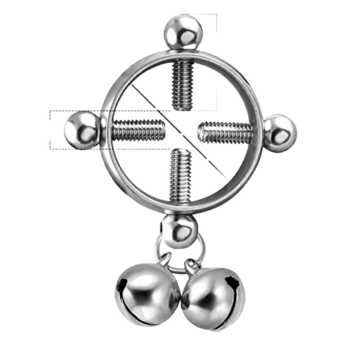 2023 новейшее заводское прямое кольцо для сосков колокола без отверстия прокольное кольцо вибрационное колоколообразное кольцо