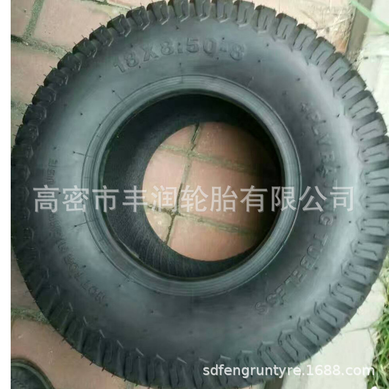 厂价直供18X8.50-8块花纹高尔夫车轮胎