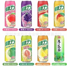 批发台湾原装进口绿力水果味饮料夏日石榴汁饮品480ml 24罐一箱