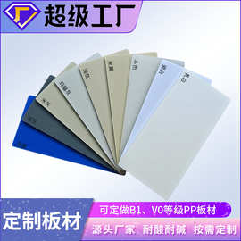 pp板聚丙烯pp板鱼池pp板A板材加工pp阻燃板B1 V1 V0级抗UV防紫线