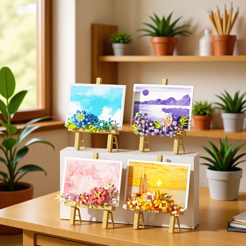 Dreamy Eternal Flower Stand Photo Frame Assembly Building Blocks Compatible with Lego Desktop Ornaments Girls' Gifts Toys Wholesale Cross-Border Dreamy Eternal Flower Stand Photo Frame Assembly Building Blocks Compatible with Lego Desktop Ornaments Girls' Gifts Toys Wholesale Cross-Border