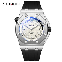 SANDA/Three A New Hot Selling 7032 Men's Quartz Calendar Fashion Sports Watch for Men Wholesale