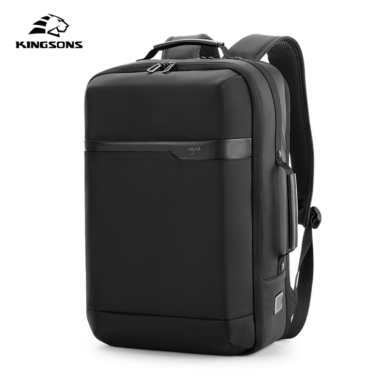 Jin Shengsi New Custom Laptop Bag Simple Lightweight Full-width Open Anti-deformation Backpack Business Backpack
