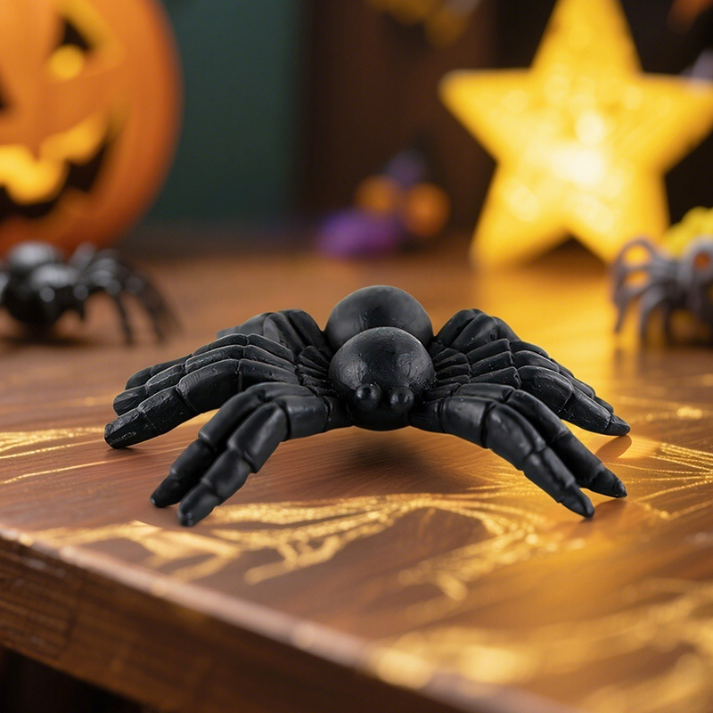  New Halloween Creative Skull Black Cat Witch Spider Resin Small Ornaments Desktop Horror Atmosphere Decoration