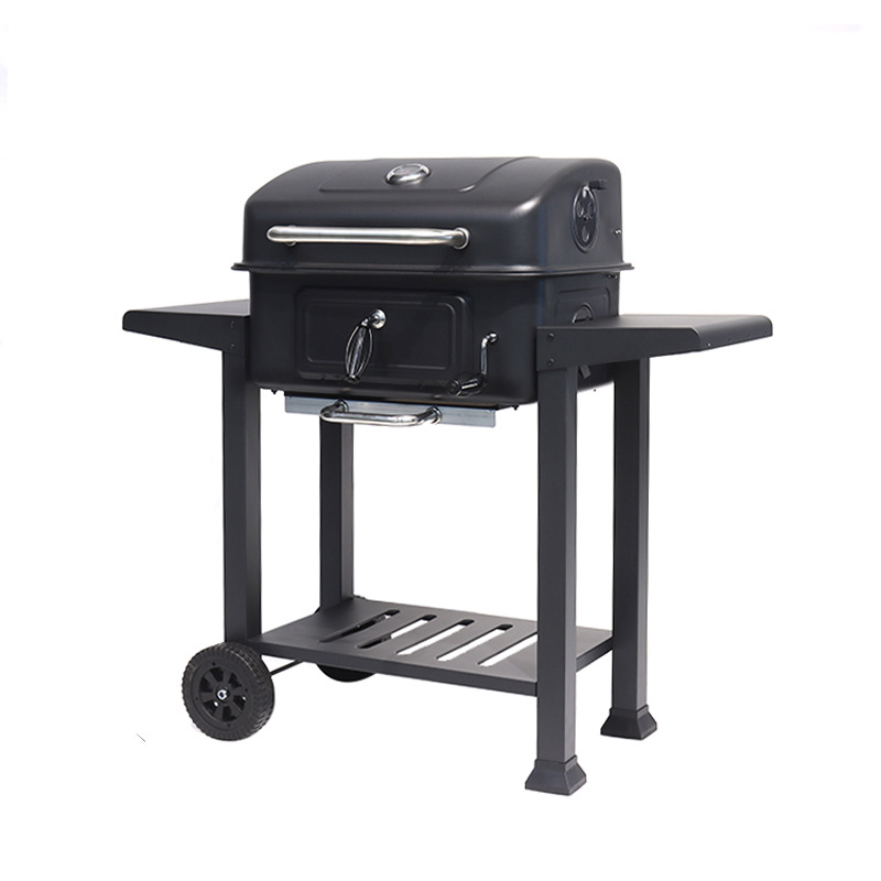 Horno de barbacoa estadounidense transfronterizo patio al aire libre humeado de carbón horno de barbacoa parrilla de barbacoa grande horno de barbacoa móvil horno