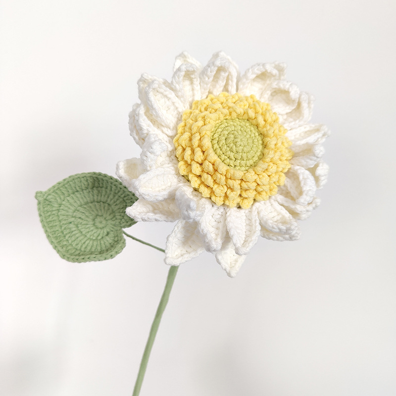 Producto terminado-girasol gigante de doble capa con semillas Blanco