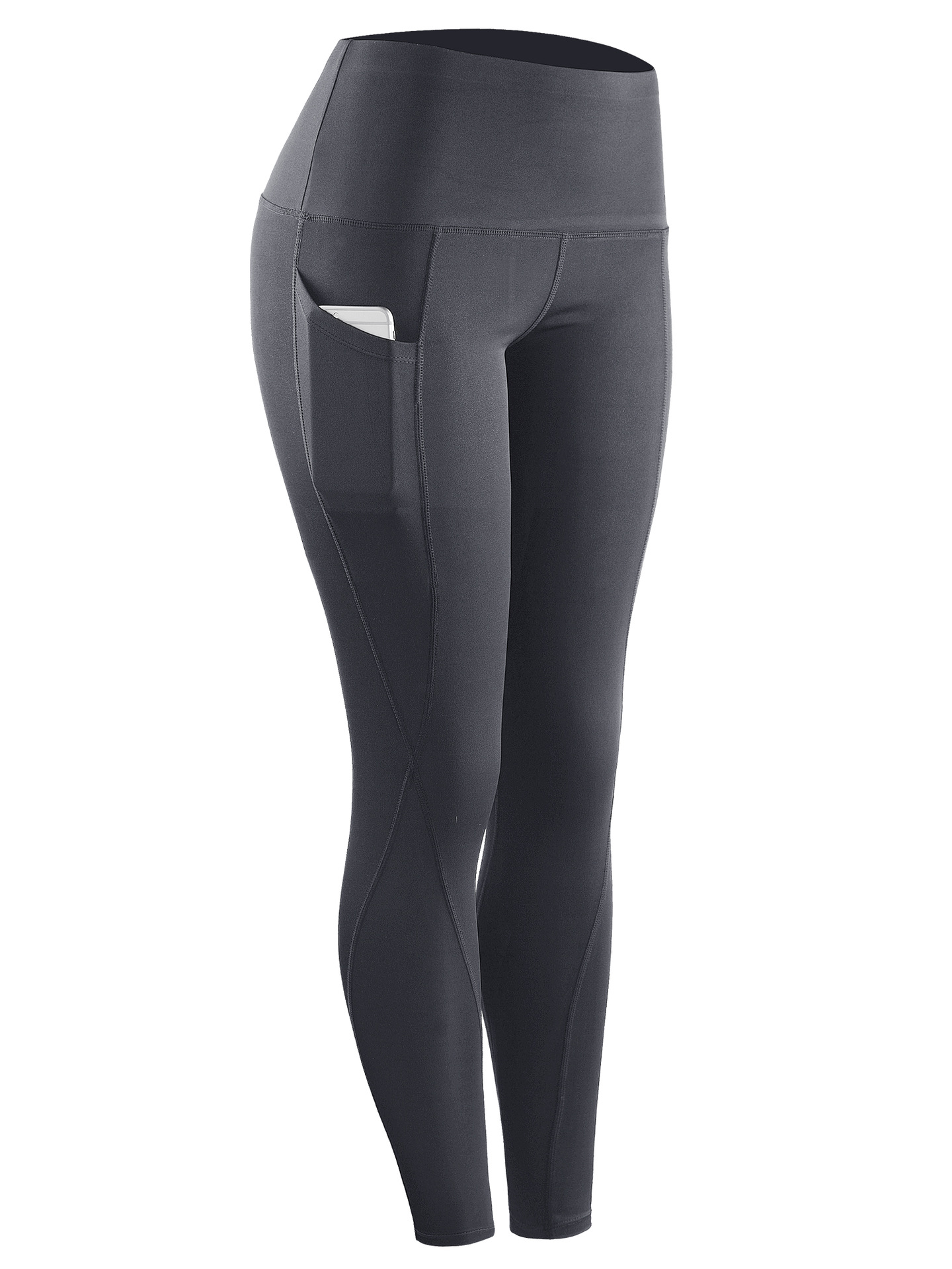 Leggings de Yoga de Tiro Alto para Mujer de Mezcla Sintética Secado Rápido para Fitness