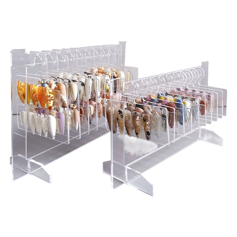 Nail Art display Board estilo acrílico tarjeta de color funciona modelado modelo de escritorio muestra de almacenamiento herramienta de suspensión