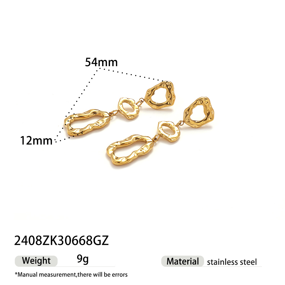 Collar de acero inoxidable de estilo europeo y americano TINA lujo ligero nicho de diseño universal sensación de anillo de borda de zircon para mujeres no desvanecerse