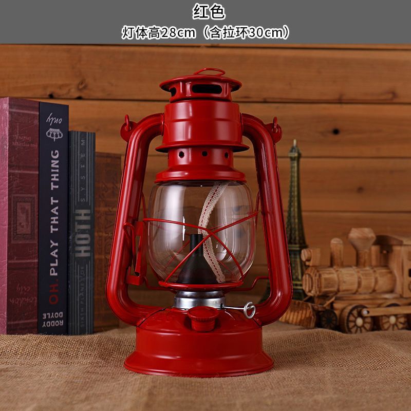 lámpara de aceite retro lámpara de caballo lámpara de queroseno portátil lámpara de camping lámpara de camping lámpara de camping lámpara de decoración de lámpara de campamento accesorios de fotografía