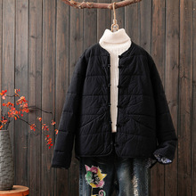 中国风棉衣女秋冬季新款宽松复古韩版民族风小棉袄保暖棉服短外套