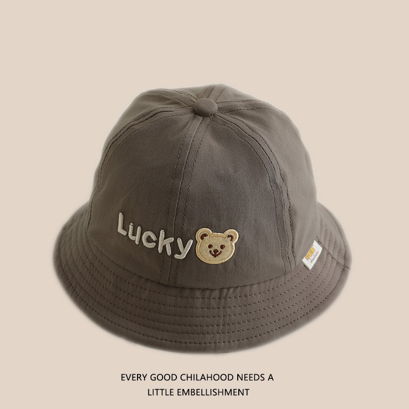 Sombrero de bebé primavera y otoño gorro de pescador lindo lindo niñas y niños viajan sombrero solar universal de verano