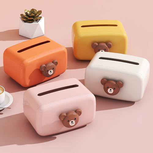 Paper box for home living room coffee table storage box restaurant creative paper box cartoon cute simple light luxury tissue box