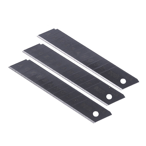 Factory Brand New Black Blade Cutting Mat Knife Blade 18mm Art Knife Blade Industrial Use One Box Bulk