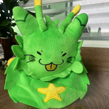 跨境新品Gnarpy discovers the internet 绿色猫游戏玩偶毛绒玩具