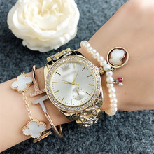 DW小秒盤裝飾手表38MM站西手表批發鑲鑽合金表帶鑽石時尚手表女
