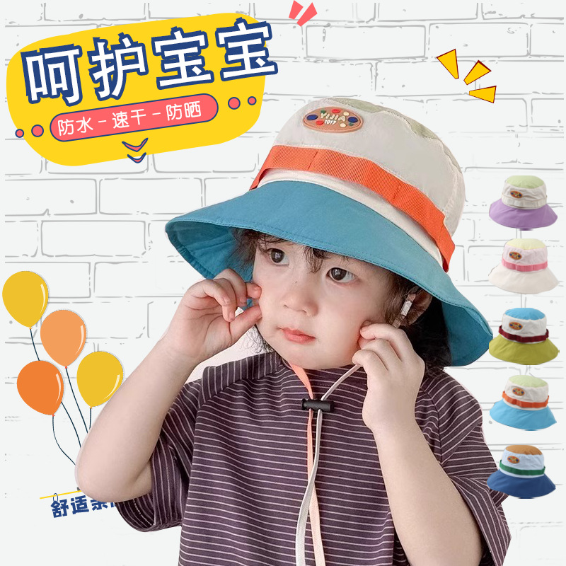Sombrero infantil primavera y otoño delgado bebé al aire libre sombrero de montaña sombrero de sol para niños gorro de pescador