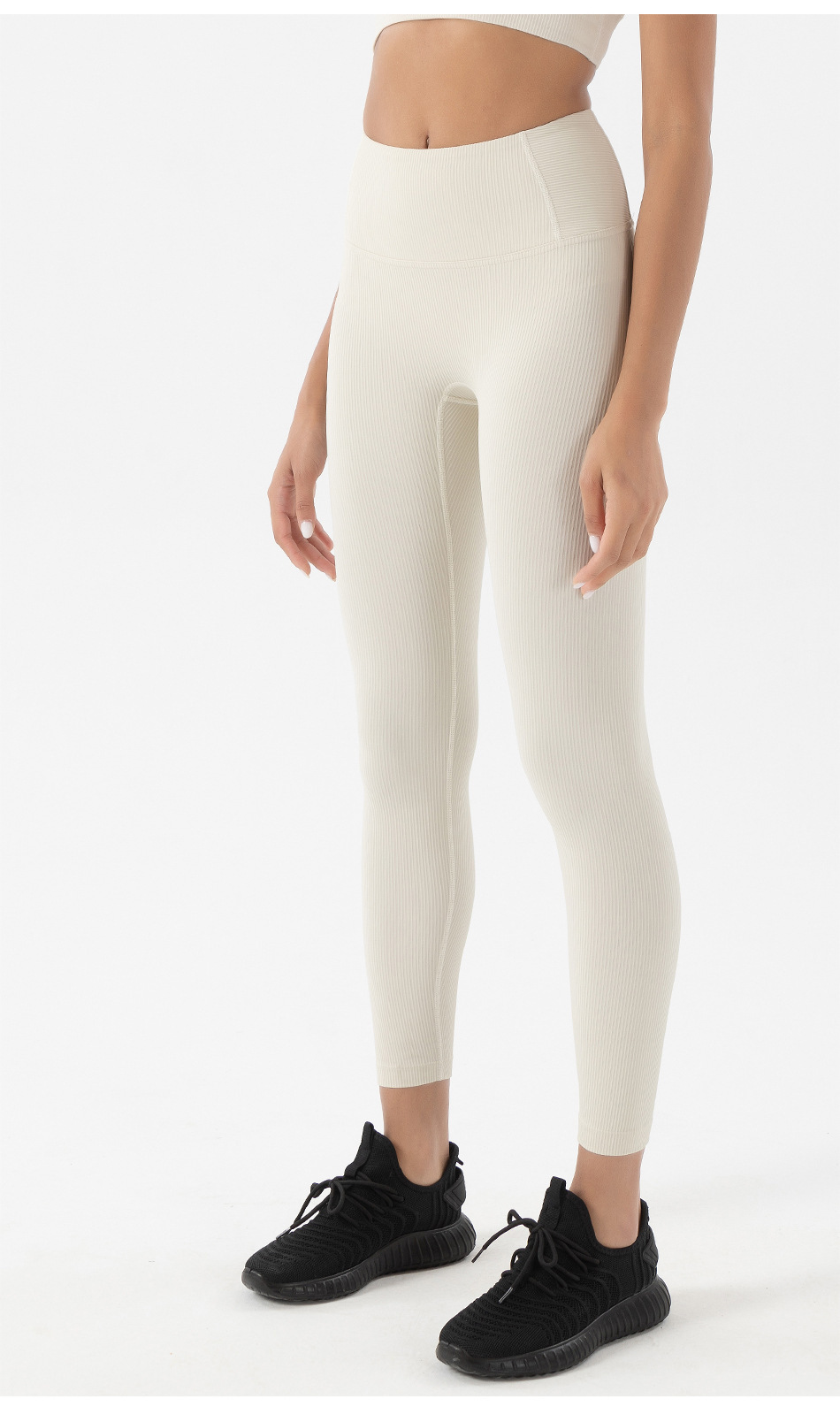 Leggings de yoga de cintura alta con abdomen acanalado para mujer, ropa de nihaostyles al por mayor NSXER79801