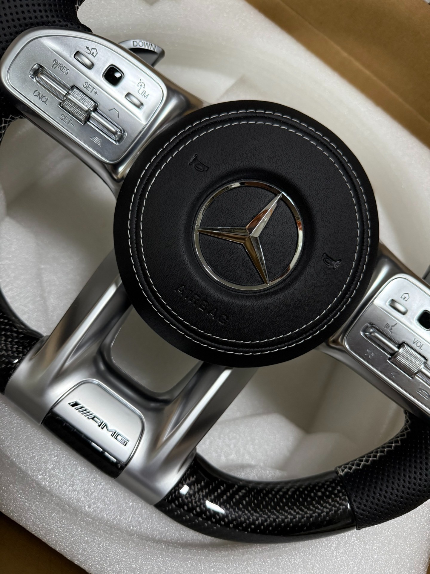 Suitable for Mercedes-Benz AMG steering wheel assembly upgrades and modifications; cross-border supply, factory direct sales, and foreign trade