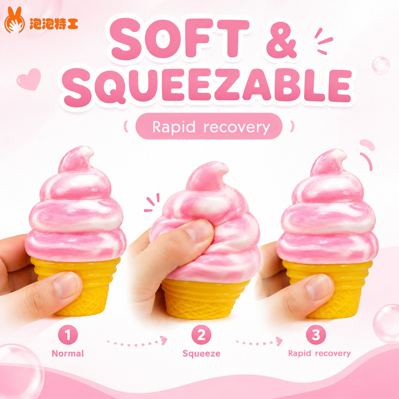 Cross-Border New Model Needoh Nicecube Jellyfish Ice Cream Cone Stress Relief Toy Tpr Cross-Border New Model Needoh Nicecube Jellyfish Ice Cream Cone Stress Relief Toy Tpr