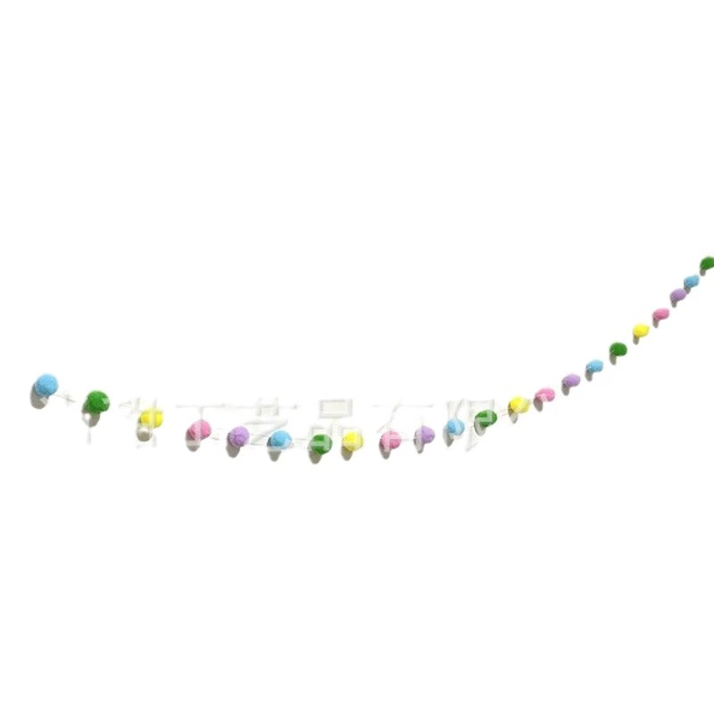 61 детский день украшения День рождения украшения шерстяные шарики