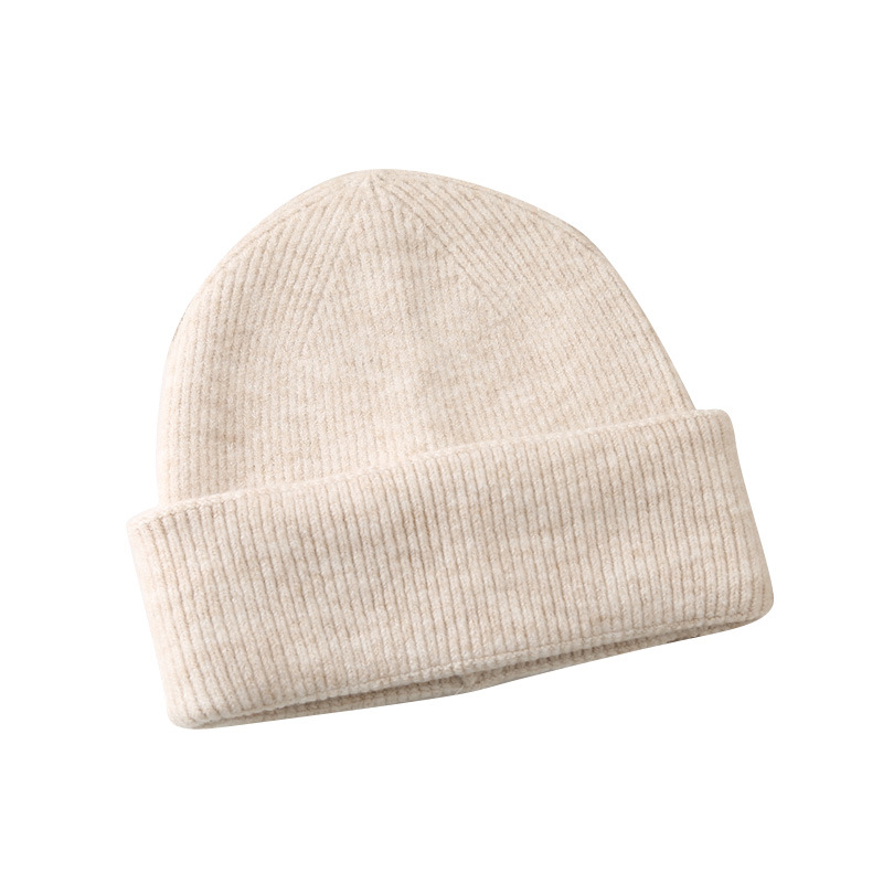 Trendy Knitted Winter Beanie Hat For Men Warm Wool Skullies_voghion.com