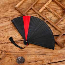 定制全竹折叠扇女古风中国风舞蹈折扇学生礼品旗袍汉服全竹随身扇