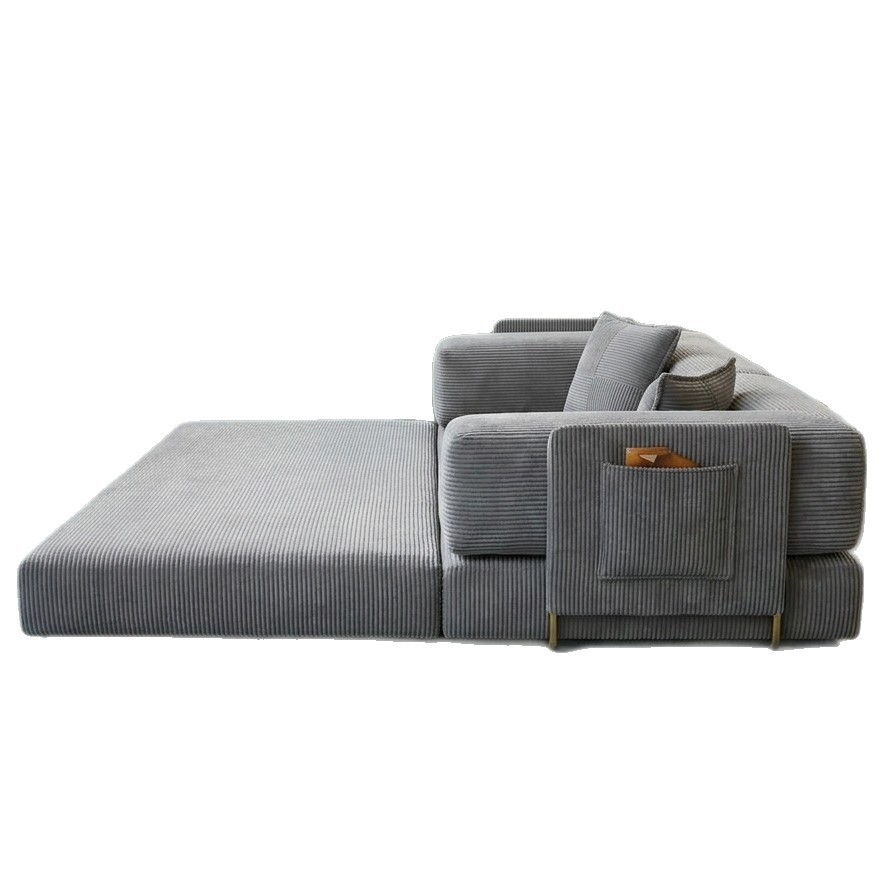 Sofá de compresión plegable de doble propósito 32D esponja de sala de estar para hogares pequeños