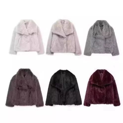 Трансграничный AliExpress Женское пальто Toka Fox Wear Женская осень Зима 2025 Новый меховое пальто имитация