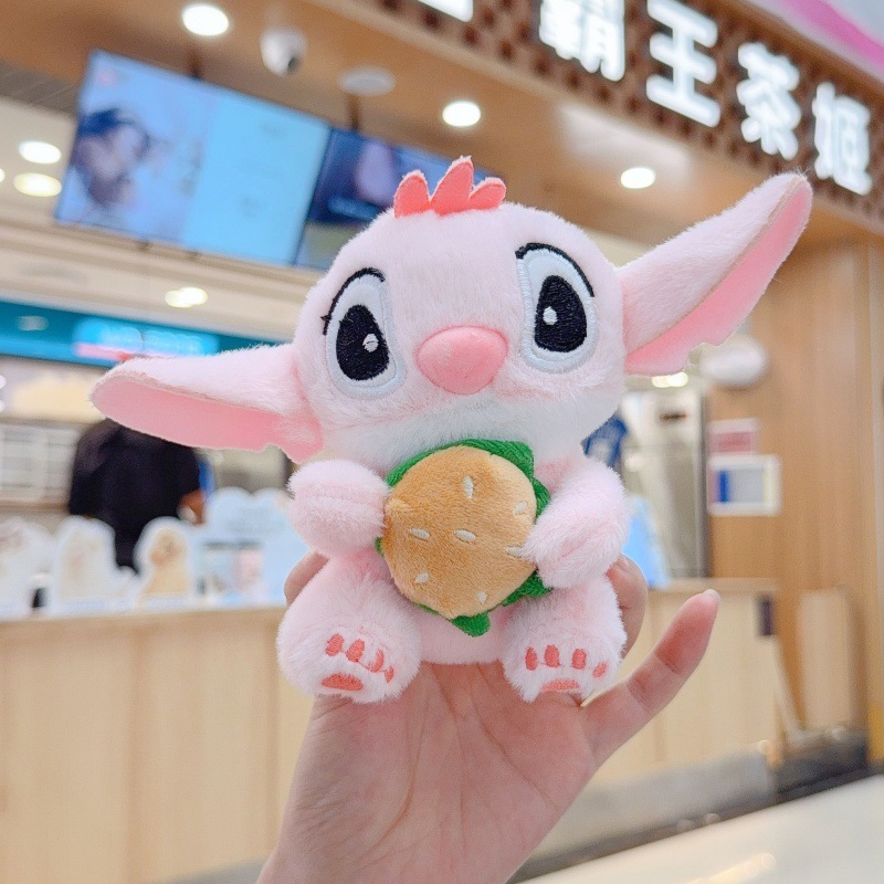 可爱萌音乐史迪仔挂件毛绒玩具公仔史迪奇包包挂饰钥匙扣娃娃玩偶|undefined