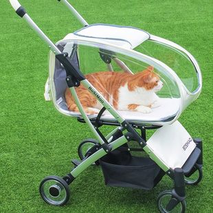 Pet Dog Stroller, Dog Walking Cart, Cat Stroller, Lightweight Foldable Small and Medium-Sized Dog Scooter