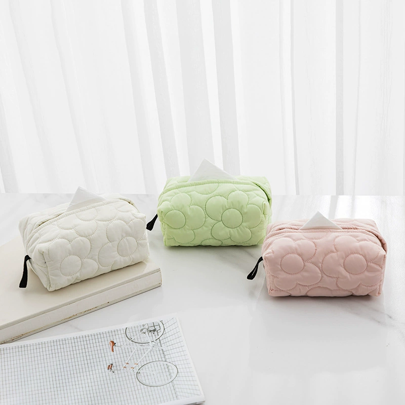 Modern fresh creamy cloth, wipes for auto, flowered