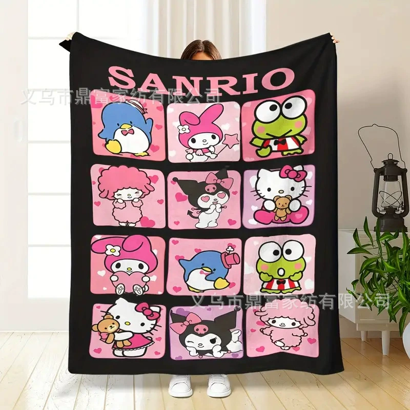 Sanrio, мультяшная фланелевая одеяла для сна, детский диван