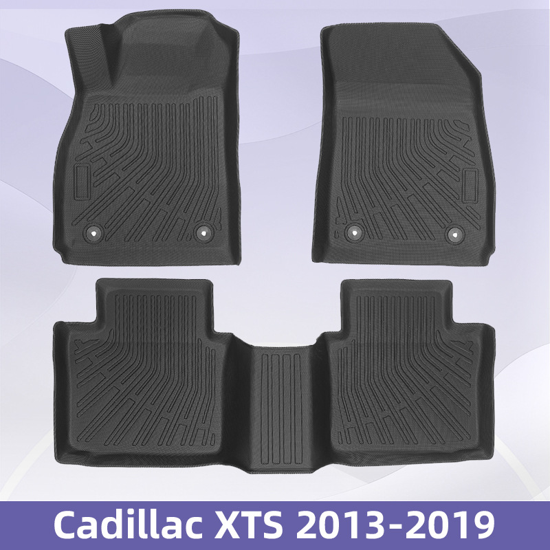 Para Cadillac XTS 2013 - 2019 TPE Foot Pads 3D All Weather Material Backpack Pad