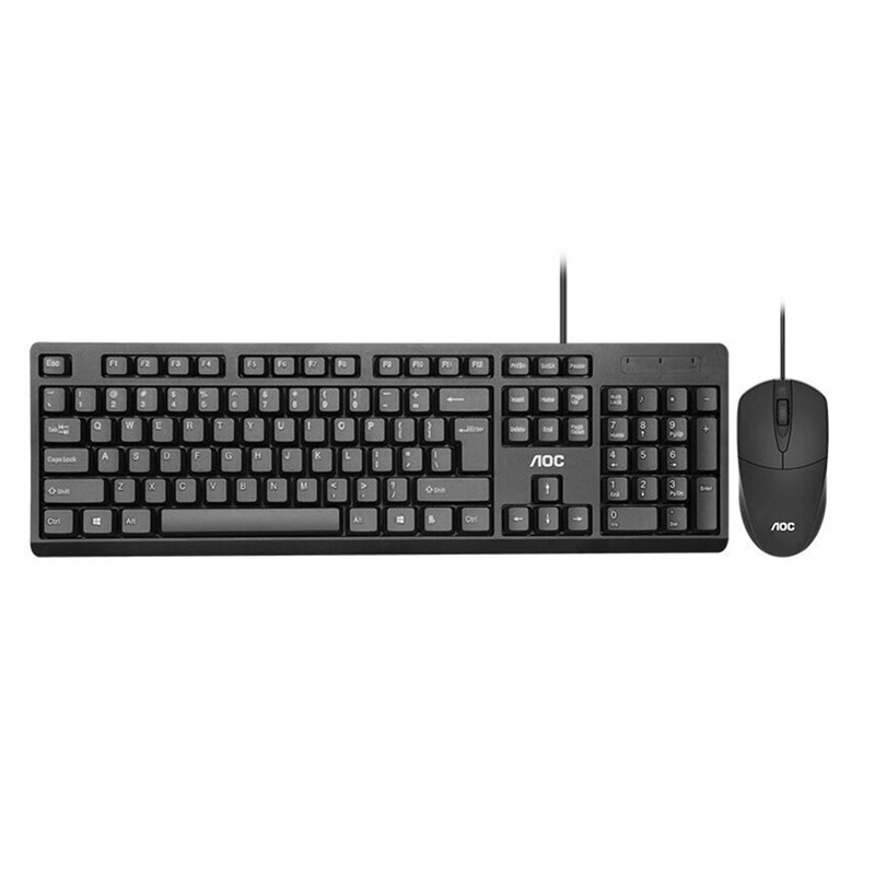 TPV AOC KM160 wired keyboard and mouse set for gaming office USB desktop all-in-one keyboard and mouse