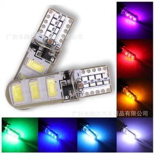 Factory Direct Sales T10-5630-6 Light Flashing Led Width Indicator Light Small Light License Plate Light High Power Crystal Light