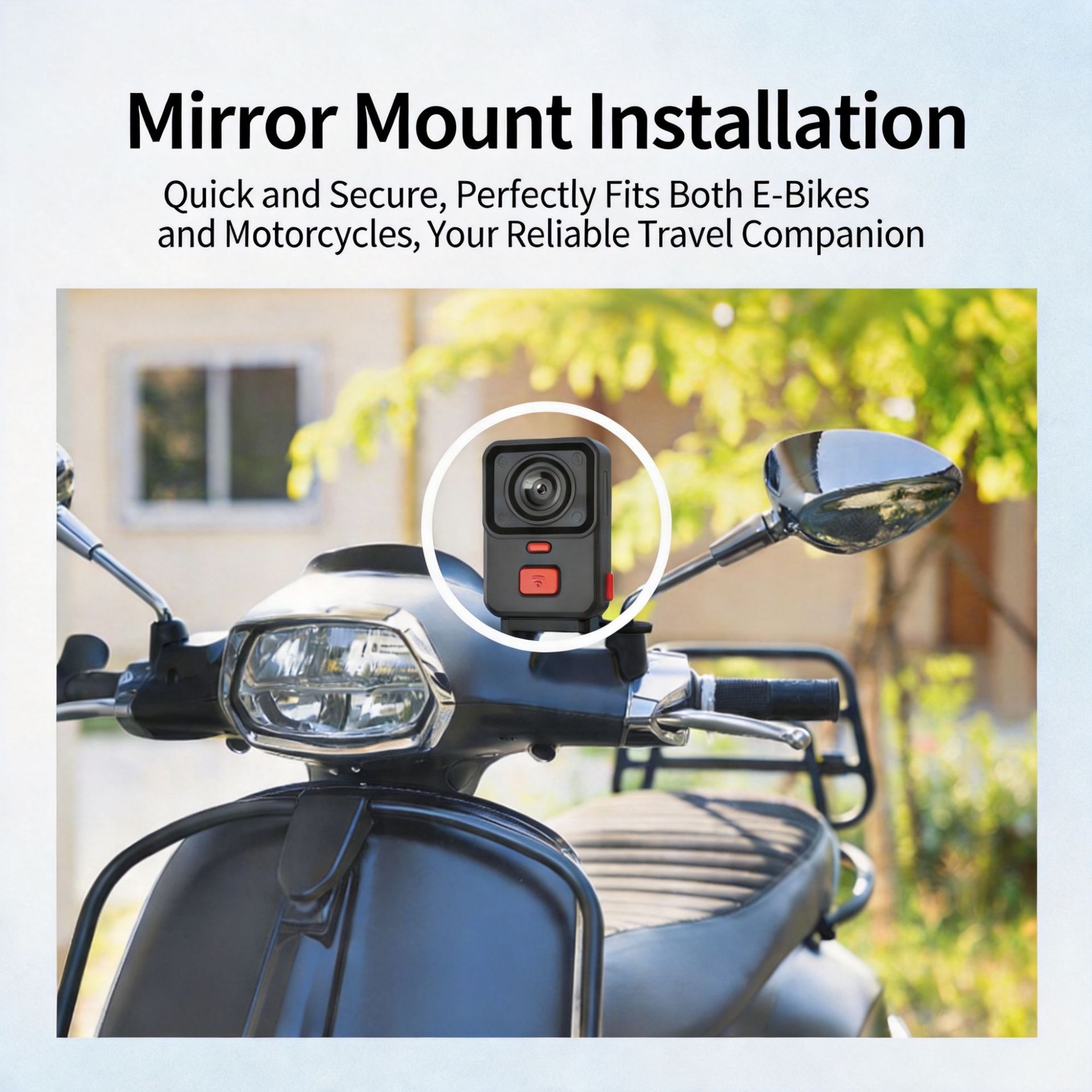 New Q8 Motorcycle Dashcam with Dual Recording, Electric Vehicle Riding GPS Tracking, IP66 Waterproof and Anti-Theft