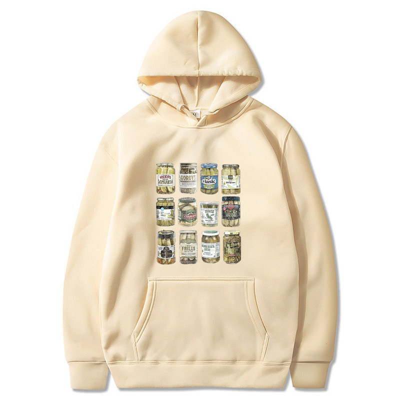 2023 Amazon's New Kimchi Jar Printed Autumn and Winter Sports and Leisure Hooded Sweatshirt Couple's Same Style Sweatshirt