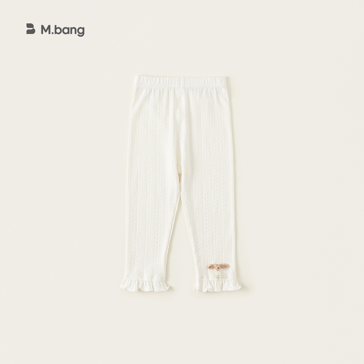 Youbao ropa para niños bebé primavera nuevo estilo pantimedias de color sólido niñas pantalones de nudo chino de perlas leggings de todo fósforo