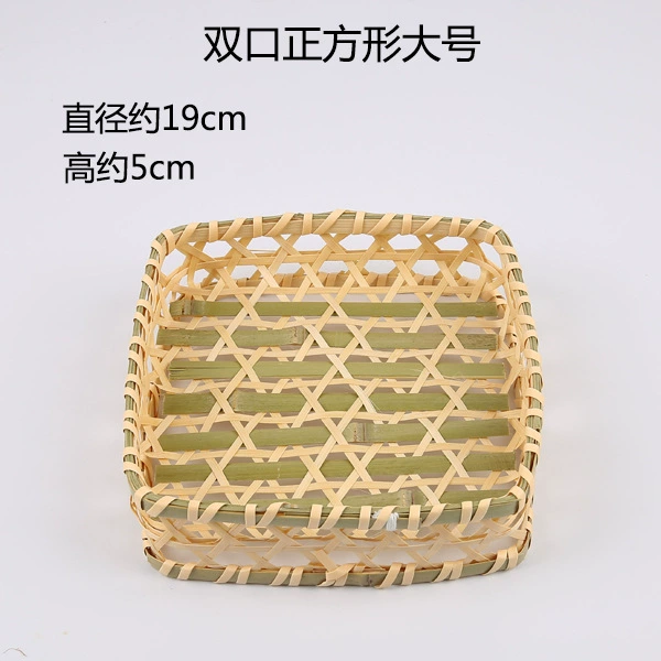 T^Handmade bamboo weaving products Bamboo weaving products Creative decoration Home dustpan tray Household small bamboo tray round