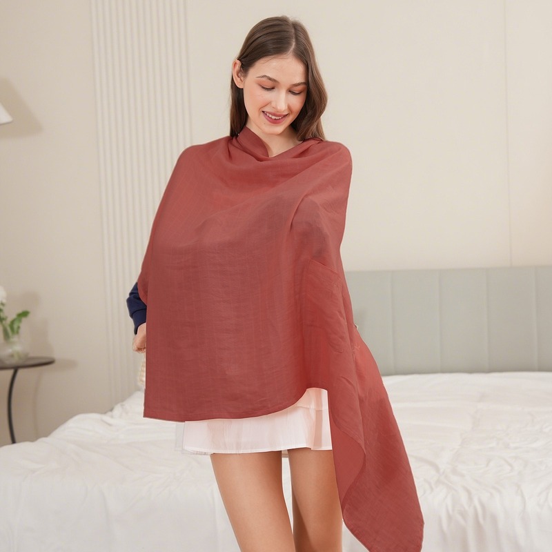 妊婦の露出防止竹綿ショール、非常に柔らかく通気性のある授乳タオル、女性の外出時の授乳ブロッククロス|undefined