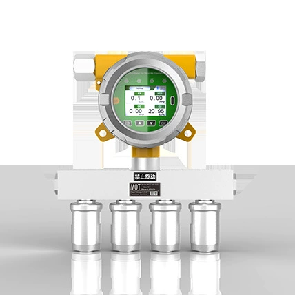 Он-лайн детектор газа четыре-в-одном, фиксированный Универсальный Газовый сигнализатор, монитор токсичных газов
