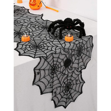 X 37257 Halloween Spider Web Table Runner ��ʥ��֩��������