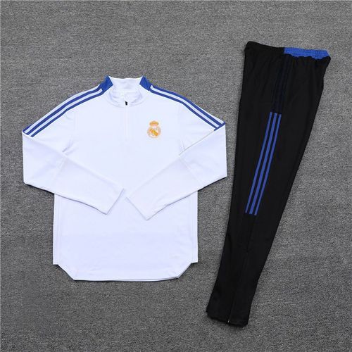 皇马尤文足球训练服套装成人儿童半拉链长袖足球比赛训练队服