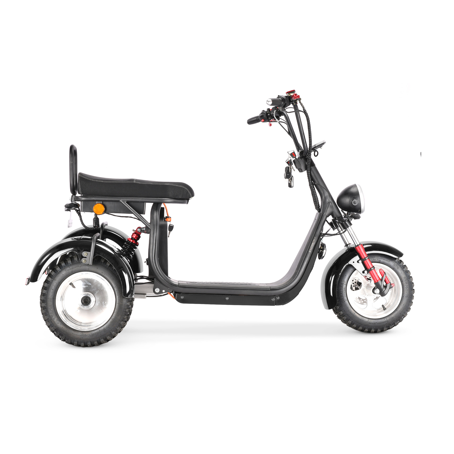 Eec Adult Mobility Scooter Dual-Drive Left and Right Swing Large Seat Cushion Single Bar Three-Wheel Motorcycle Harley Electric Vehicle