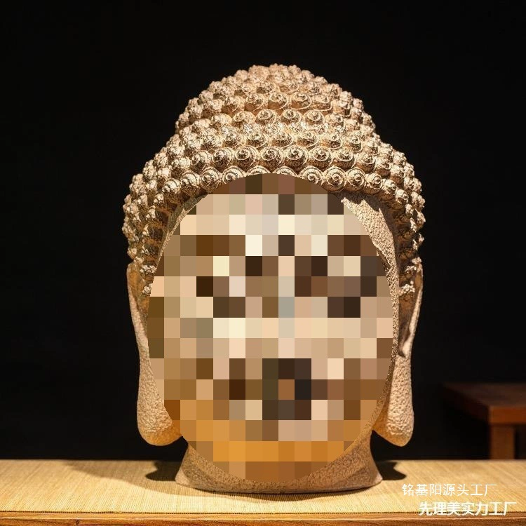 Новый китайский стиль, большая сострадательная голова Будды, статуя Будды, украшения дзен, входной коридор Юго-Восточной Азии, буддийские украшения